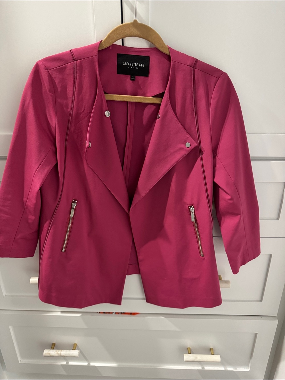 Lafayette 148 Pink Jacket. Size 2
